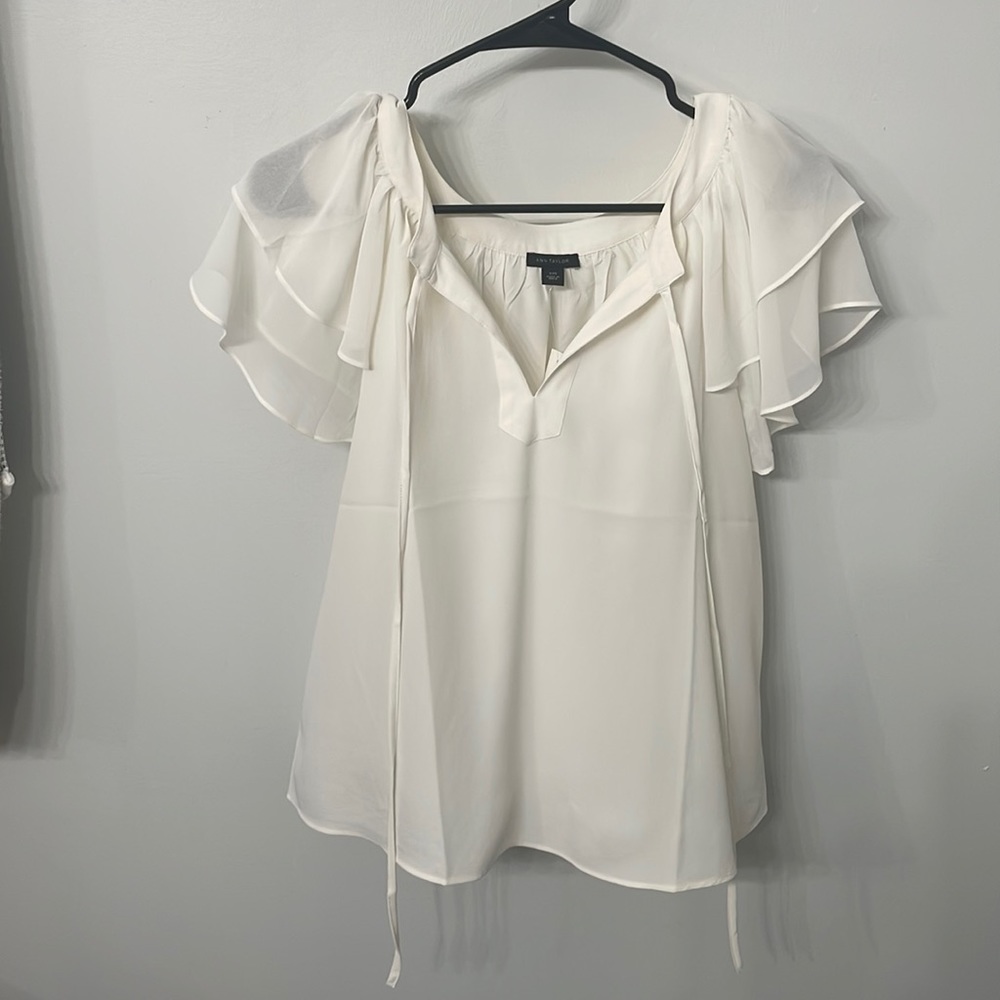 Ann Taylor White Blouse
